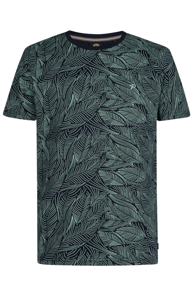 T SHIRT MET PRINT M 1050 TSR116 5178 Navy Blue